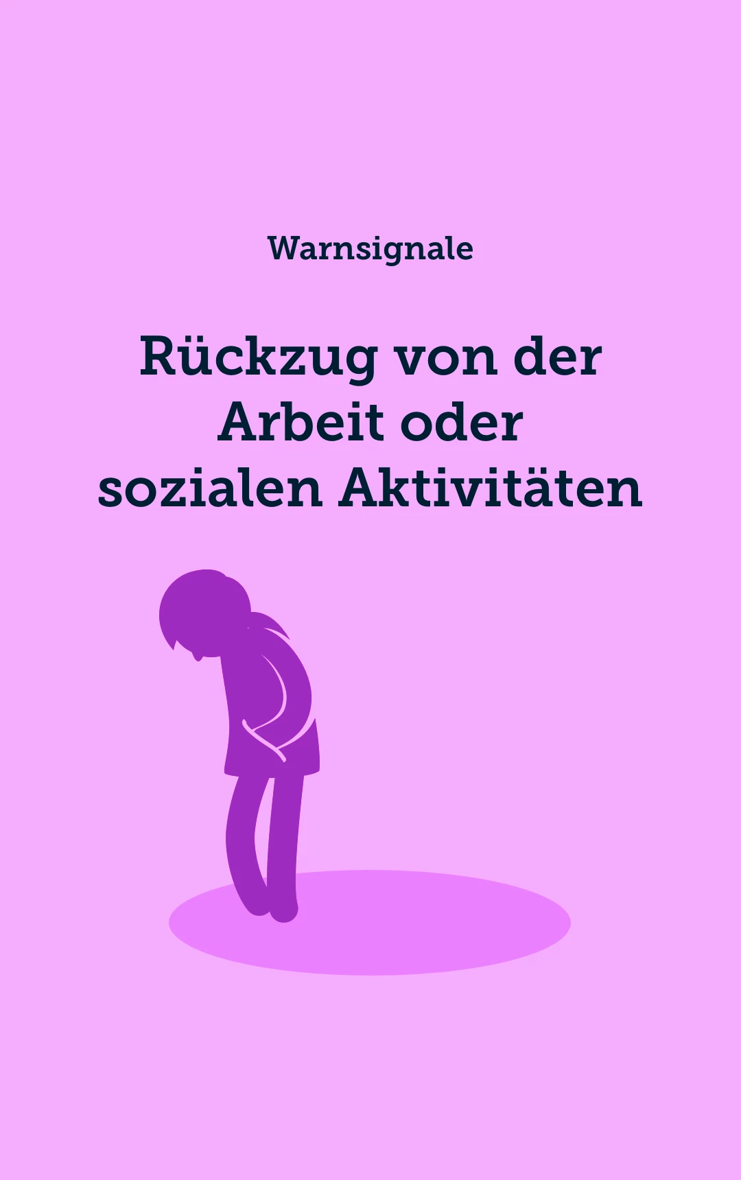 Rückzug aus sozialen Aktivitäten oder Hobbys