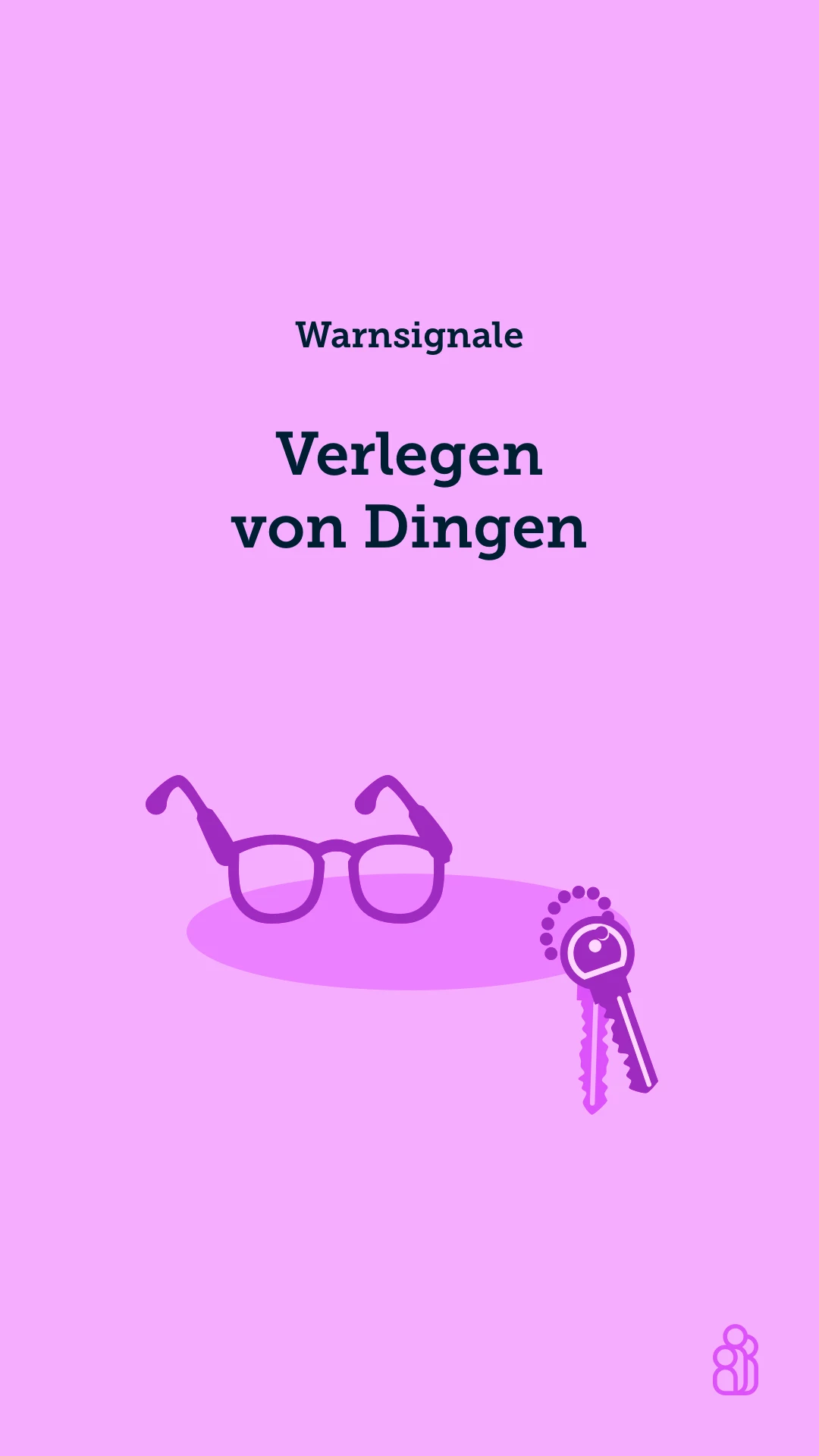 Verlegte Gegenstände oder Vergessen der ursprüngliche Funktion des Gegenstandes