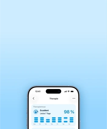 iPhone with fabel App showing the dashboarf with a therapy section