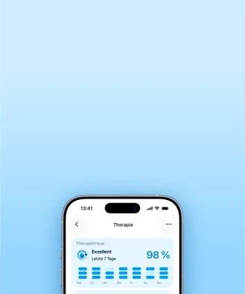 iPhone with fabel App showing the dashboarf with a therapy section