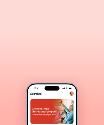 iPhone with fabel App showing the service section