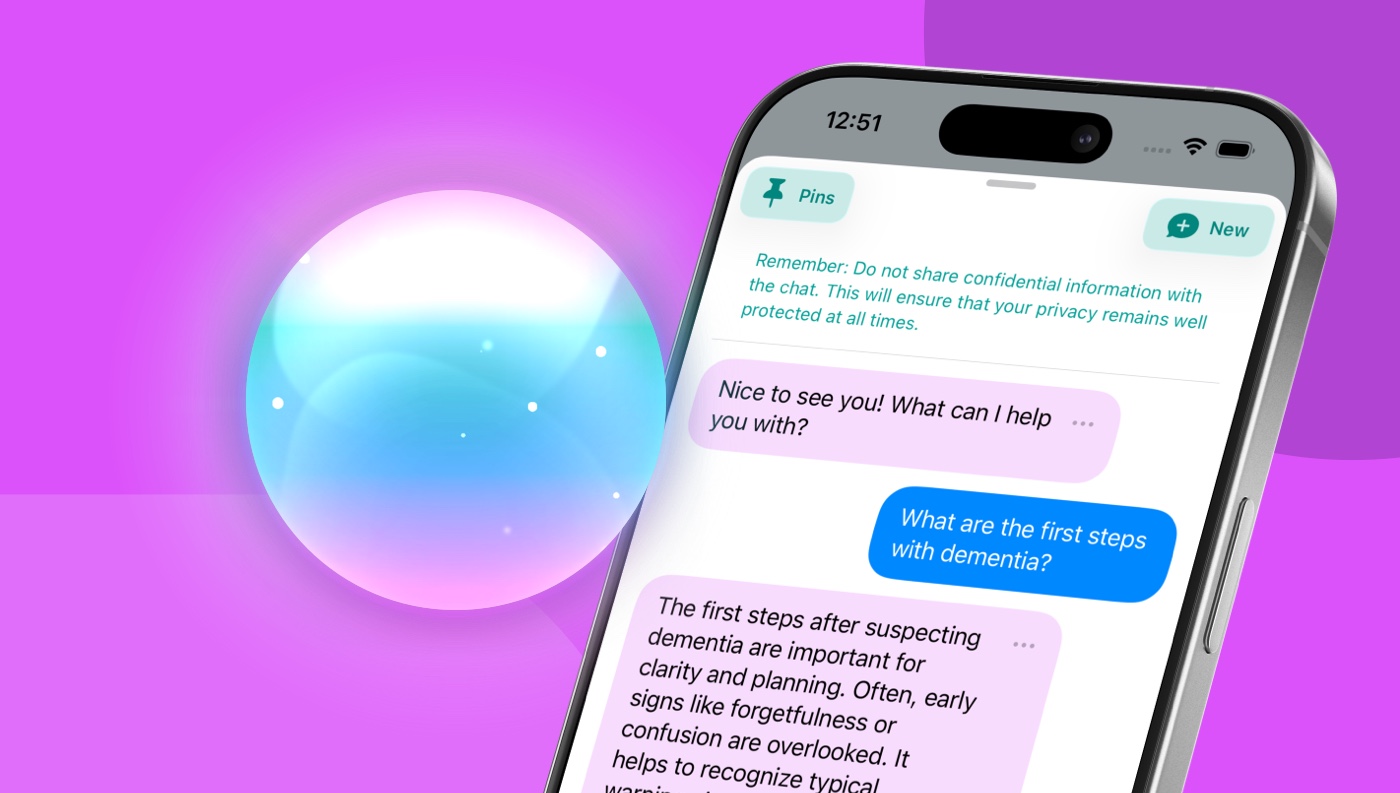Image of the chat view of the fabel assistant.