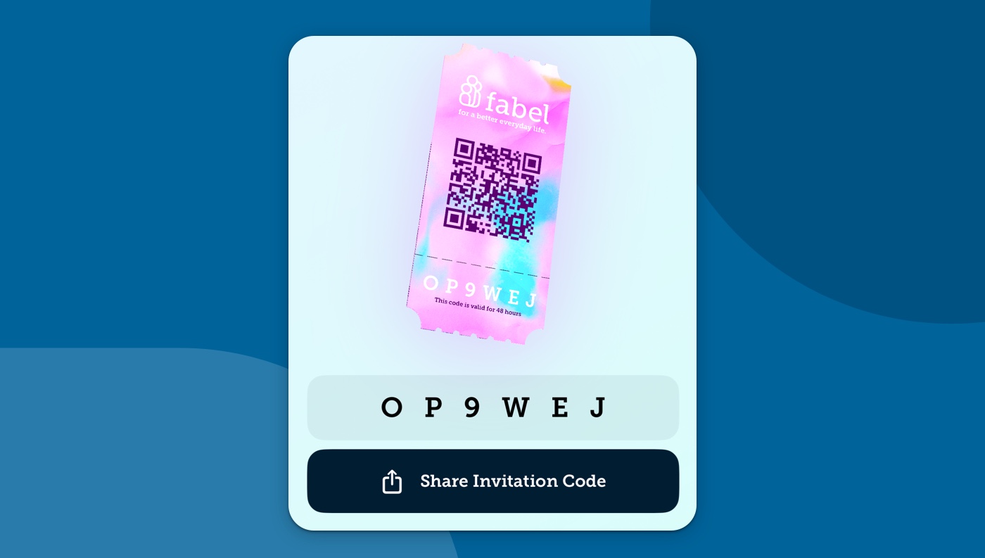 Image of invitation modal