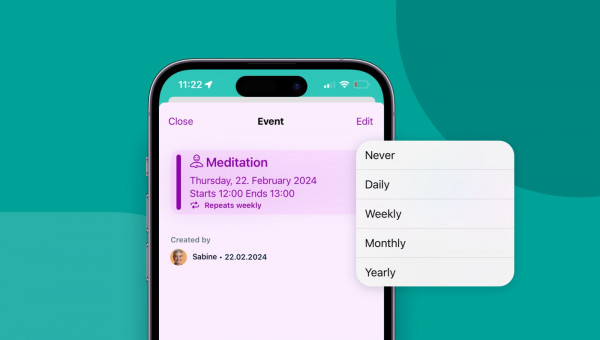 Be more efficient – with repeating events 😎