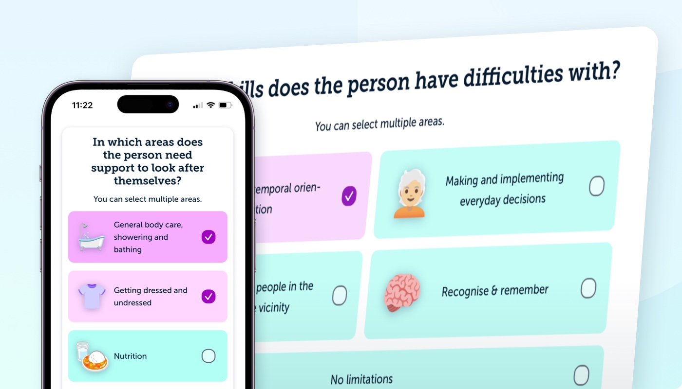 image of the care level calculator